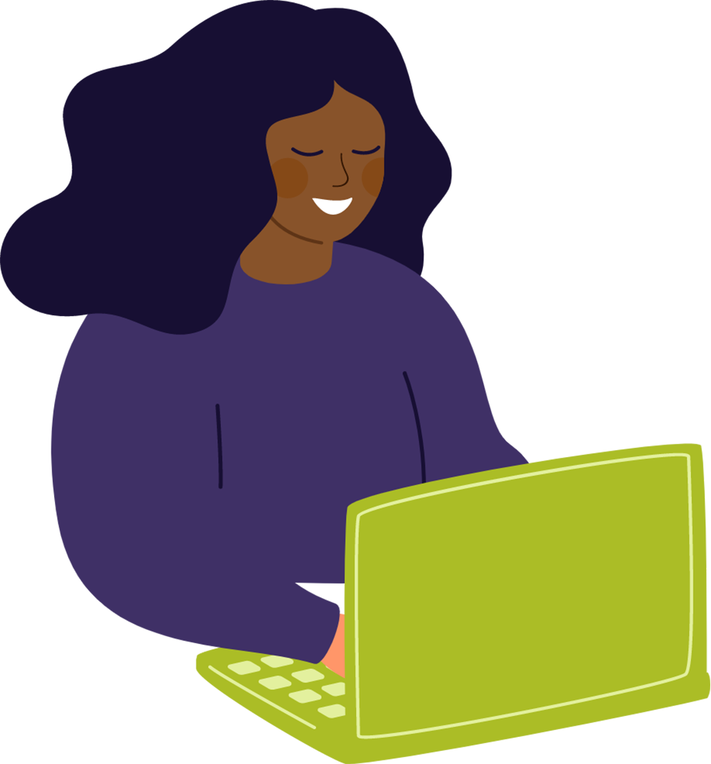 bcss british columbia schizophrenia society person using laptop